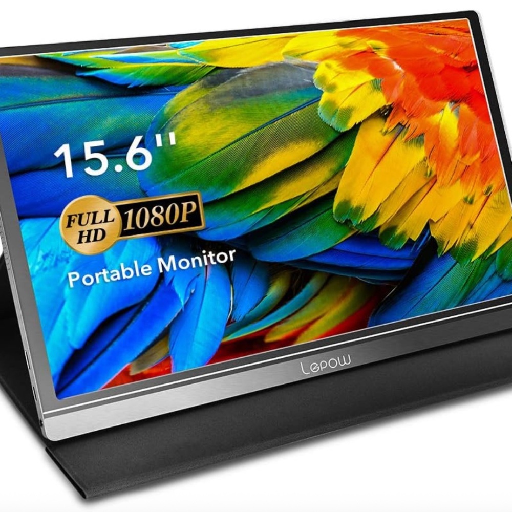 Portable, Ultra Slim Travel Screen with Dual Speakers